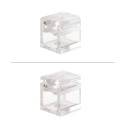 Kit de 4 fijaciones transparentes invisibles para cable eléctrico