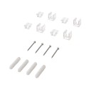 Kit de 4 fijaciones transparentes invisibles para cable eléctrico