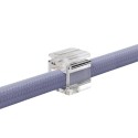 Kit de 4 fijaciones transparentes invisibles para cable eléctrico
