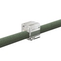 Kit de 4 fijaciones transparentes invisibles para cable eléctrico