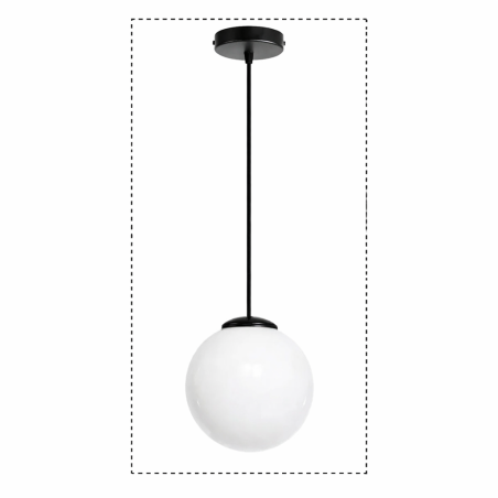 KIT FORMA Pendelleuchte mit Glasglobus ohne Hals