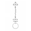 KIT FORMA Pendelleuchte mit Glasglobus ohne Hals