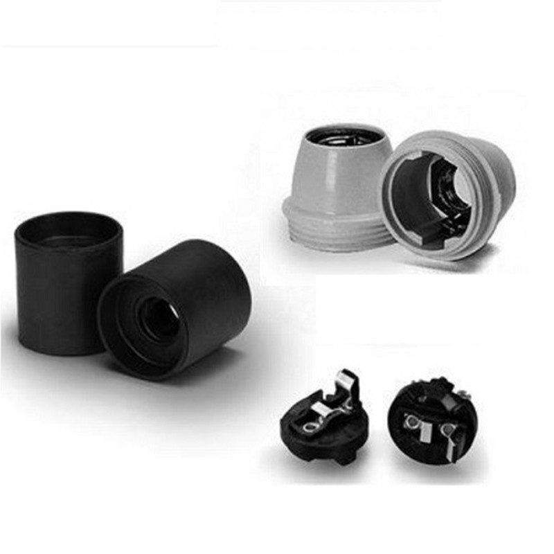 Leuchtenfassung E12 aus glattem Thermoplast | Lampenbedarf