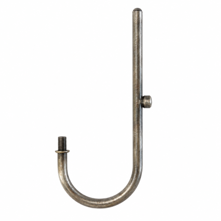 Altgold gebogener Arm 160 mm x 100 mm M10/100