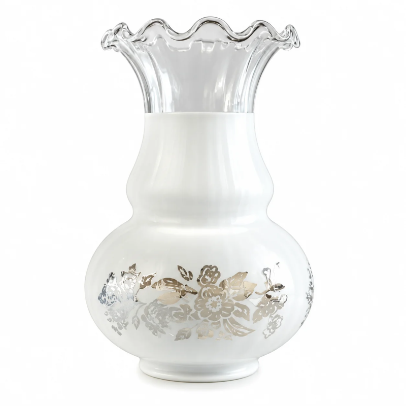 Tulpenformiges Lampenglas 120 mm x 160 mm mit einer Öffnung von 55 mm