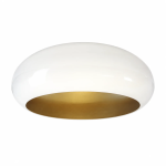 Flachgedrückte Metallglocke Ø220 mm x 90 mm für Lampen