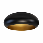 Flachgedrückte Metallglocke Ø220 mm x 90 mm für Lampen