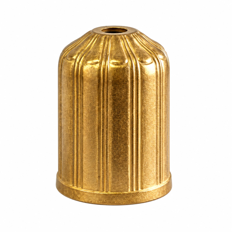 Gerilliertes E27-Bronze-Lampenfassung Ø47,5 × 60,5 mm