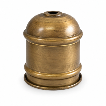 E27 Lampenfassung Cubreport mit Messingrand Ø60 × 70 mm – Sonderedition