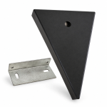 Dreieckige Halterung für Decke und Wand 100 × 150 × 20 mm mit hinterer Halterung