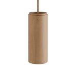 Zylindrischer Holzschirm Ø60 × 150 mm mit E14-Lampensockel
