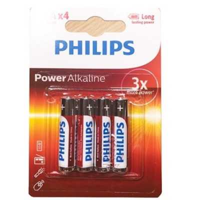 Blister de 4 pilas alcalinas AAA 1