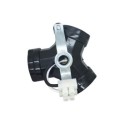 E27 Lampenfassung aus Thermoplast mit 3 Fassungen und M10/100 Befestigung