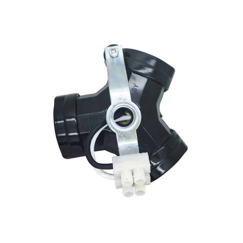 E27 Lampenfassung aus Thermoplast mit 3 Fassungen und M10/100 Befestigung
