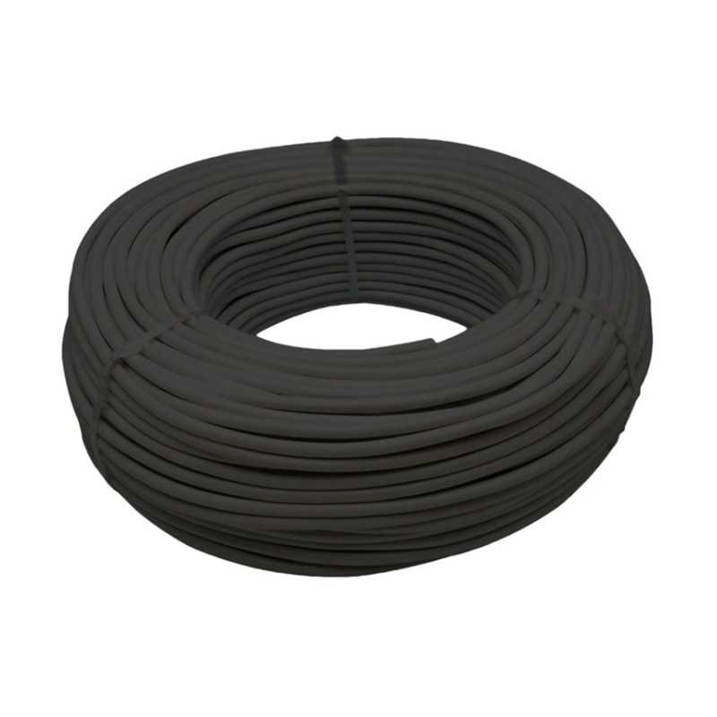 Bobina 100 mts cable eléctrico manguera redonda negra