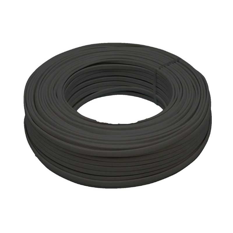 Bobina 100 mts cable eléctrico manguera plana negra