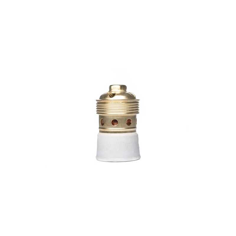 E40 Lampenfassung aus Metall und Porzellan, Groesse Goliat