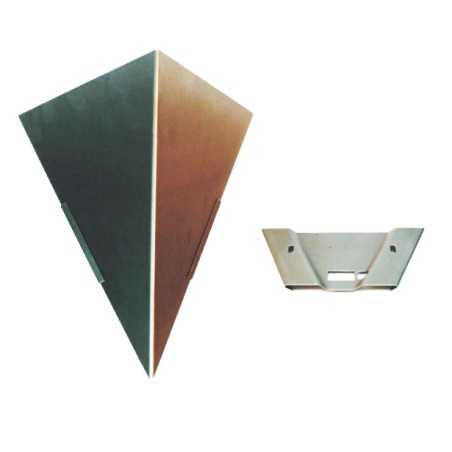 Soporte aplique hierro bruto para pintar 260mm x 170mm