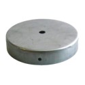 Soporte de hierro 120mm diámetro x 25mm y una salida