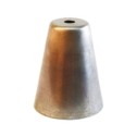 Eisen-Schirm als Leuchtmittelabdeckung 83mm x 68mm Durchmesser
