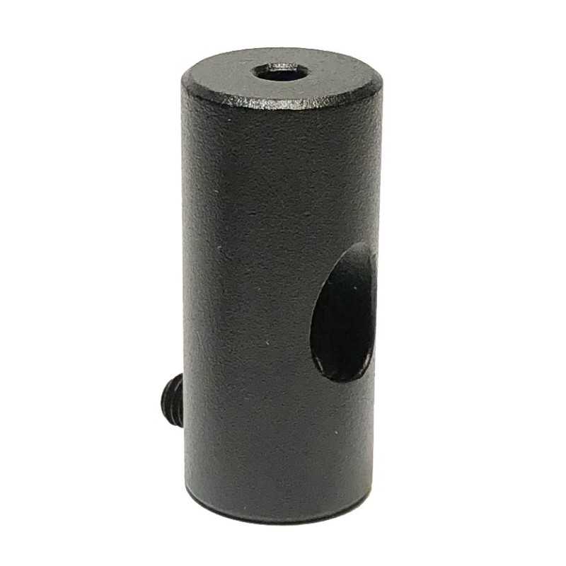 Sujeta cables metálico negro para techo alta resistencia