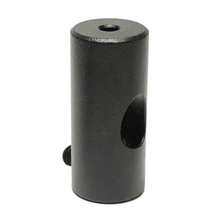 Sujeta cables metálico negro para techo alta resistencia