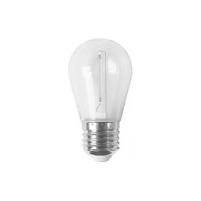 Bombilla de plástico para guirnaldas rosca E27 1W luz azul