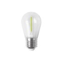 Bombilla de plástico para guirnaldas rosca E27 1W luz verde