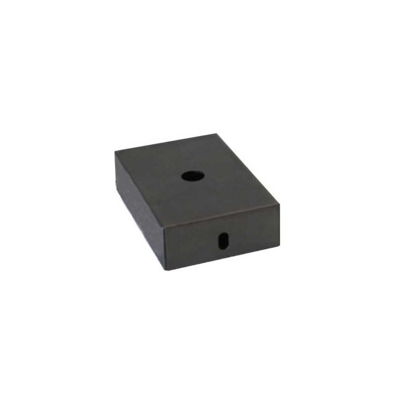Soporte de metal color negro 80mm largo x 50mm ancho