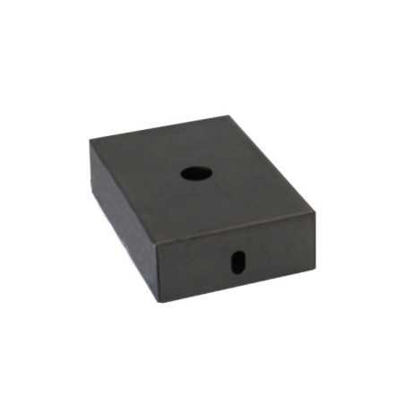 Soporte de metal color negro 80mm largo x 50mm ancho