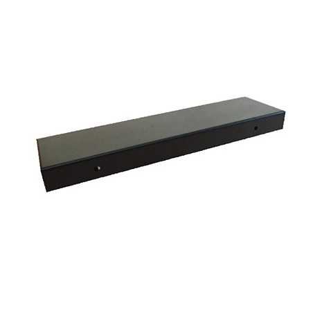 Soporte de metal color negro 300mm largo x 80mm ancho