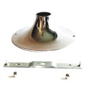 Metallhalterung Chrom fuer Lampenfassung 185mm x 70mm