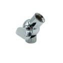 Rótula articulada acabado cromado brillo palomita 30mm alto