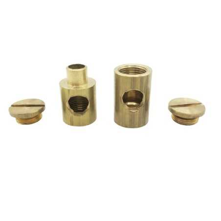 Verstellgelenk aus Messing, 45mm hoch, fuer Lampen