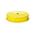 Glashalter aus Messing 117mm x 22mm mit Schrauben