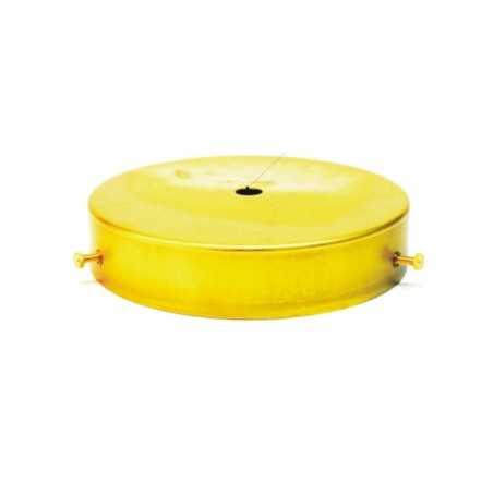 Glashalter aus Messing 117mm x 22mm mit Schrauben