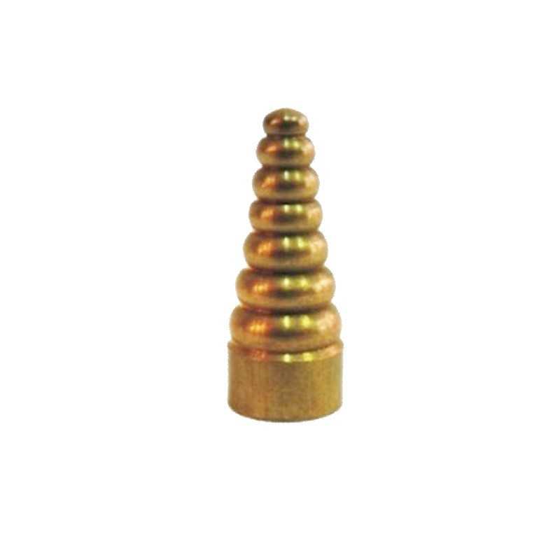 Tope final oruga decorativo de latón de 30mm de altura