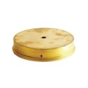 Glashalter aus Messing 129mm x 24mm mit Schrauben