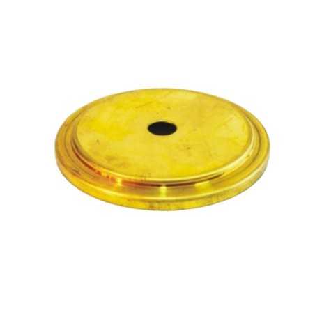 Tapa y portatulipas de latón 93mm diámetro x 12mm alto