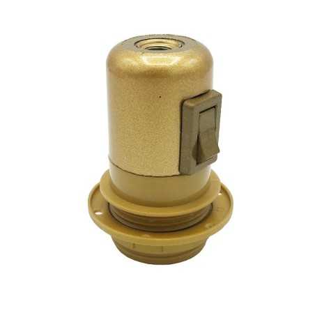 E27 Thermoplast-Lampenfassung mit Klick-Klack-Schalter fuer Lampenschirm