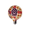 Bombilla decorativa de silicona superficie decorada rosas