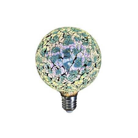 Bombilla decorativa de silicona superficie tiffany azulada