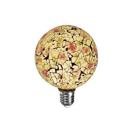 Bombilla decorativa de silicona superficie tiffany rojo