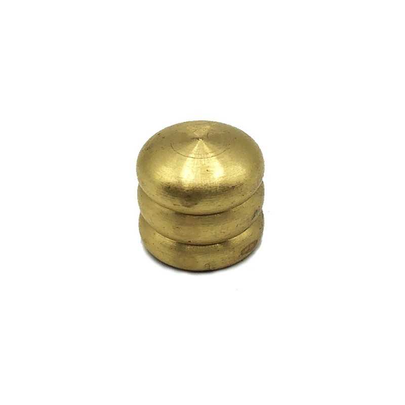 Final decorativo latón roscado 12mm diámetro x 11mm alto
