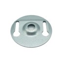 Placa de metal con aberturas de sujeción 55mm diámetro