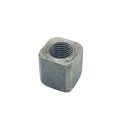 Manguito rectangular hierro 10/100 15mm alto x 14mm lado