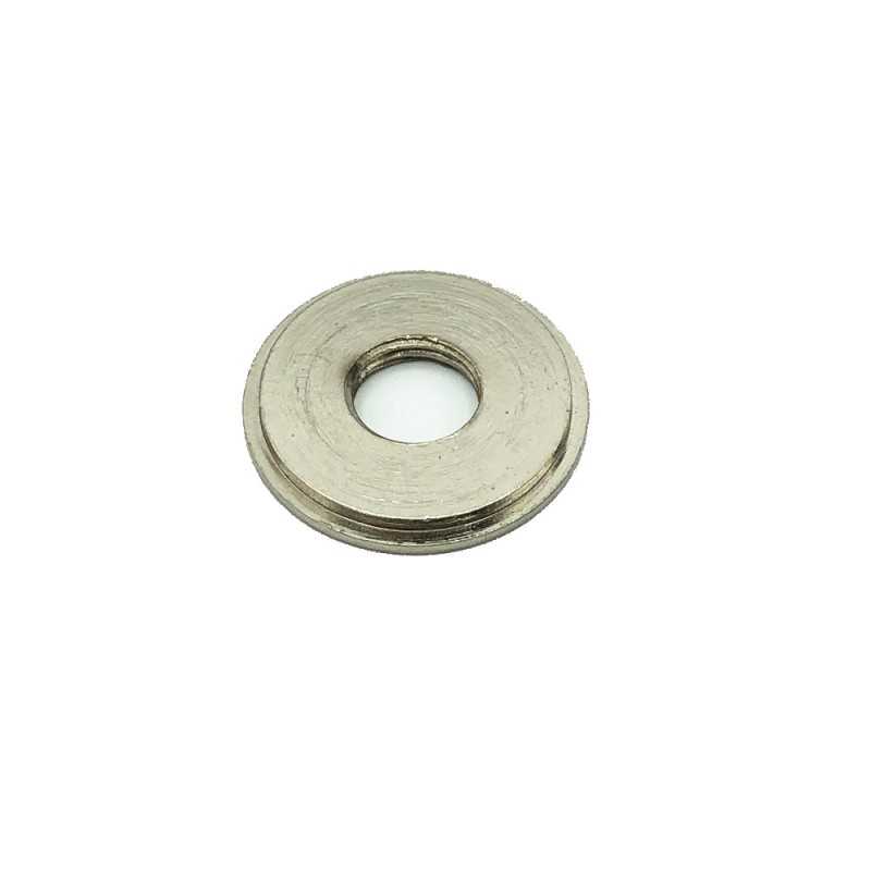 Arandela decorativa acero mate roscada 40mm diámetro