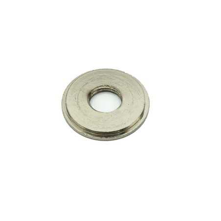 Arandela decorativa acero mate roscada 40mm diámetro
