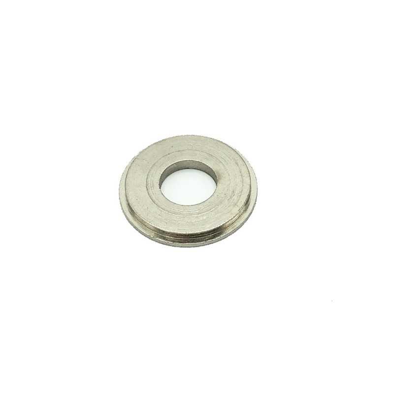 Arandela decorativa acero mate pasante 20mm diámetro