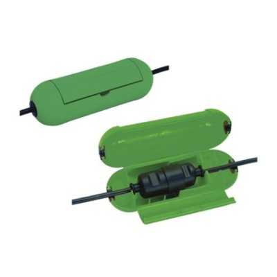 Caja para proteger conexiones de enchufe de la humedad